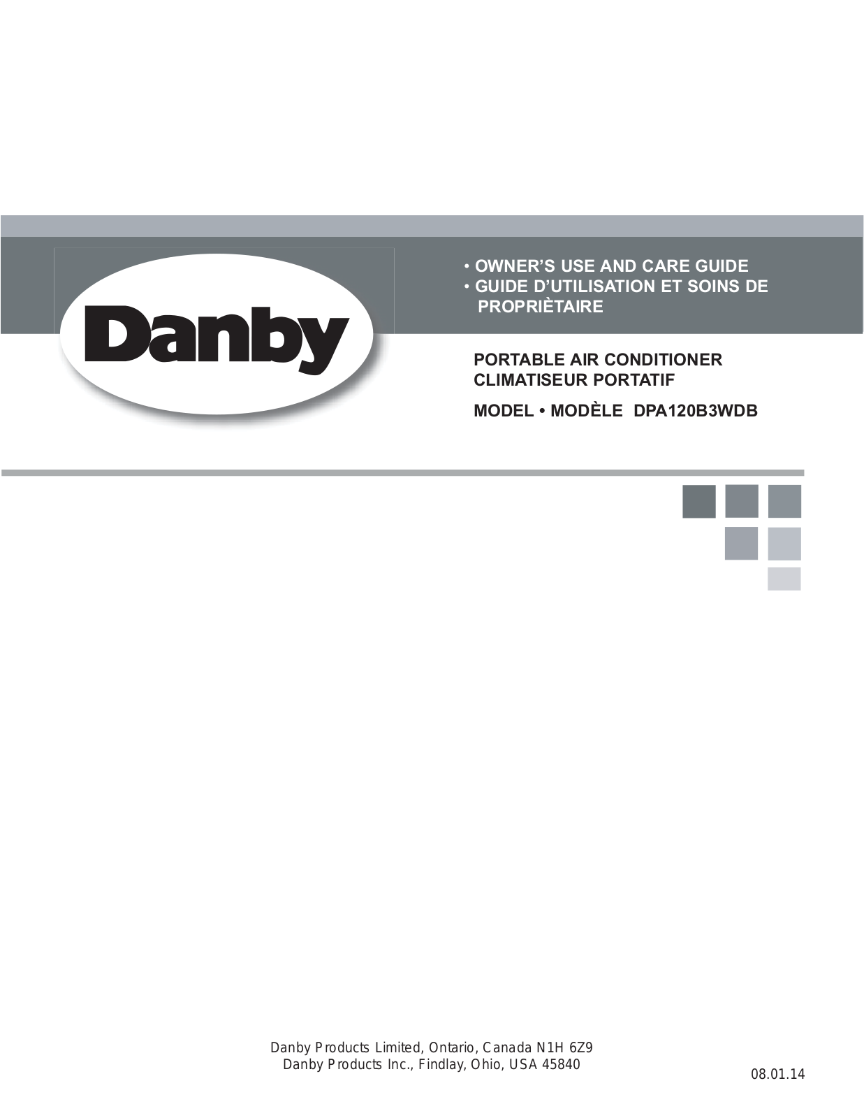 Danby DPA120B3WDB User Manual