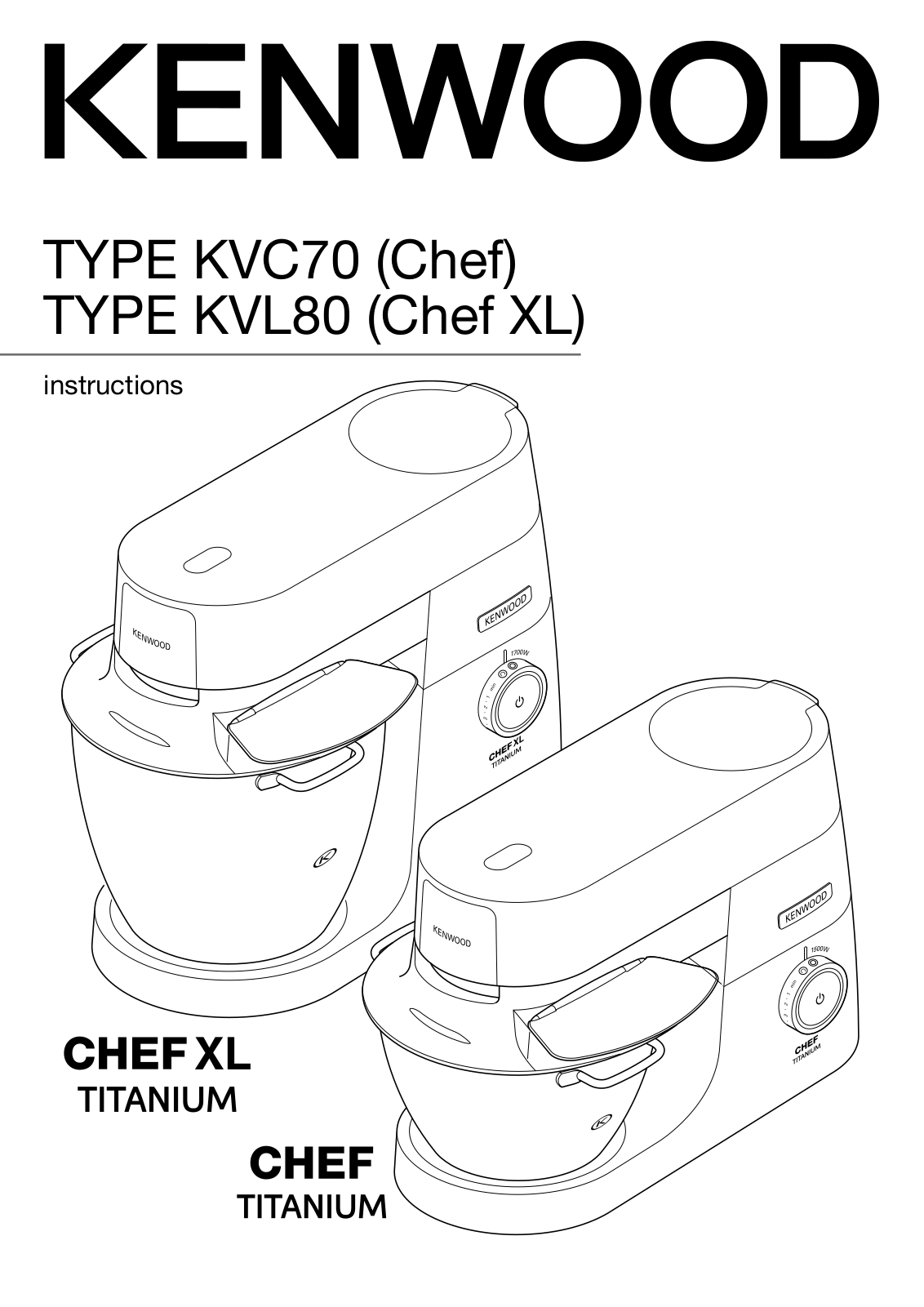 Kenwood KVL8320S User Manual