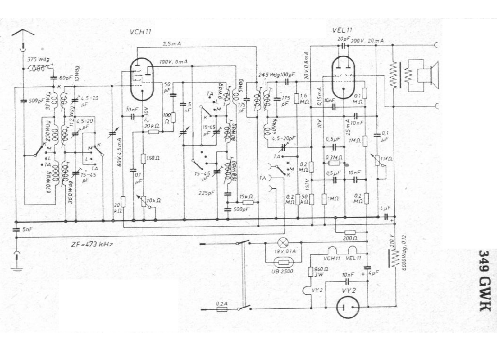 Eltra 349gwk schematic