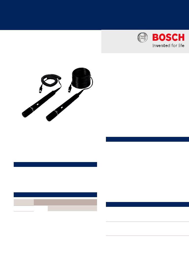 Bosch DCN-FHH-C, DCN-FHH Specsheet