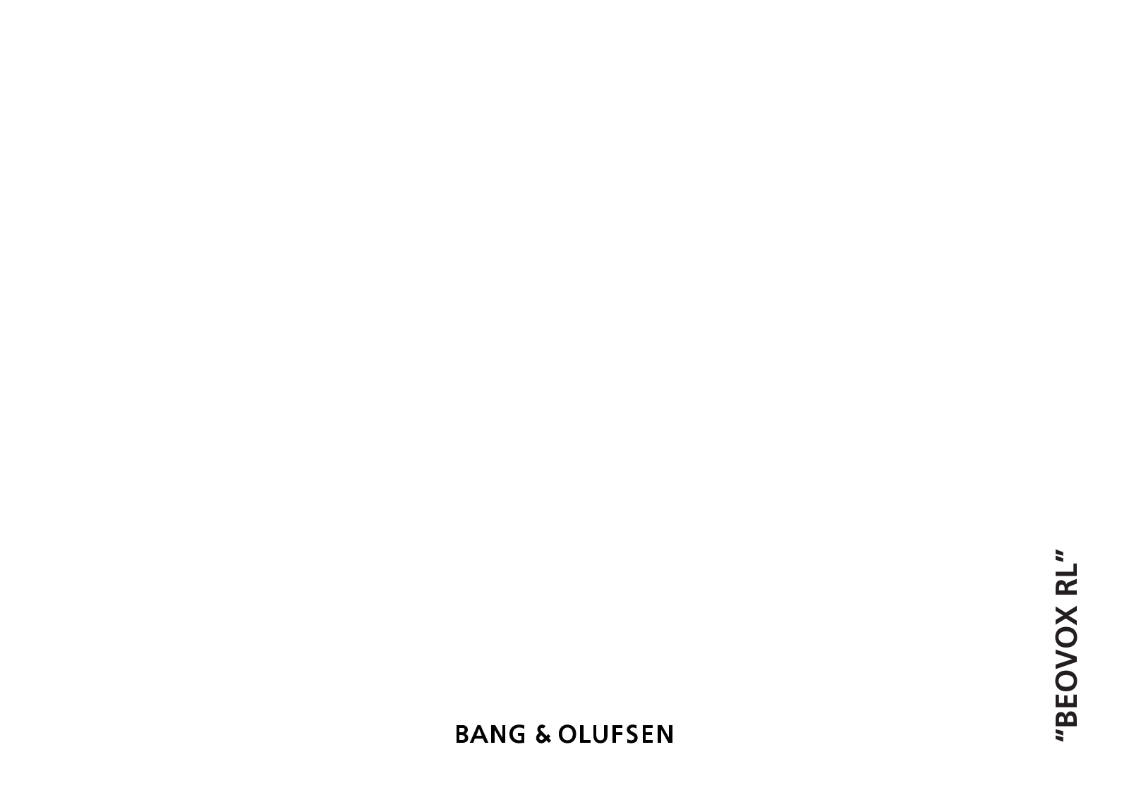 Bang and Olufsen Beovox RL-45.2 Owners manual