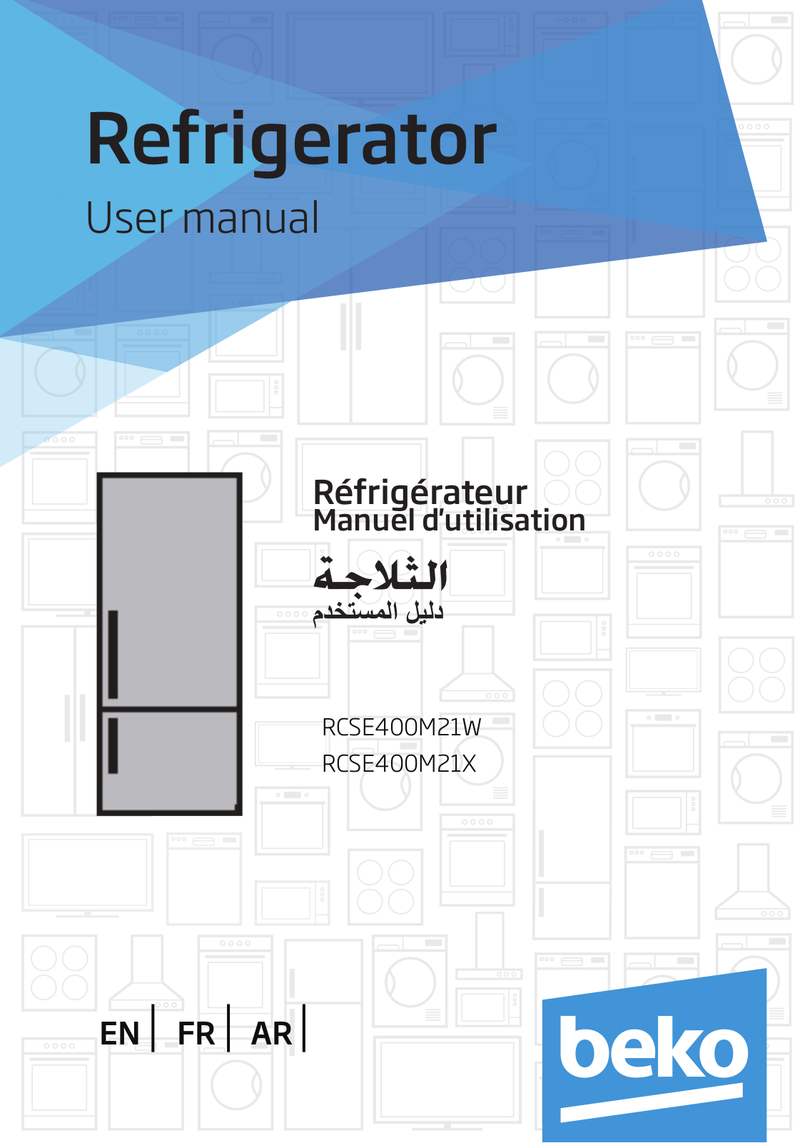 Beko RCSE400M21W, RCSE400M21X User manual