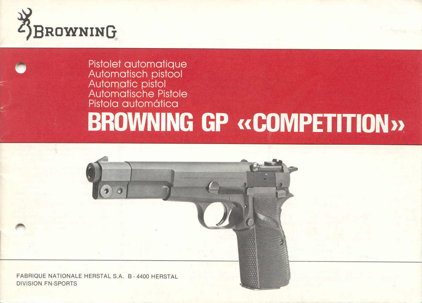 browning gp competition User Guide