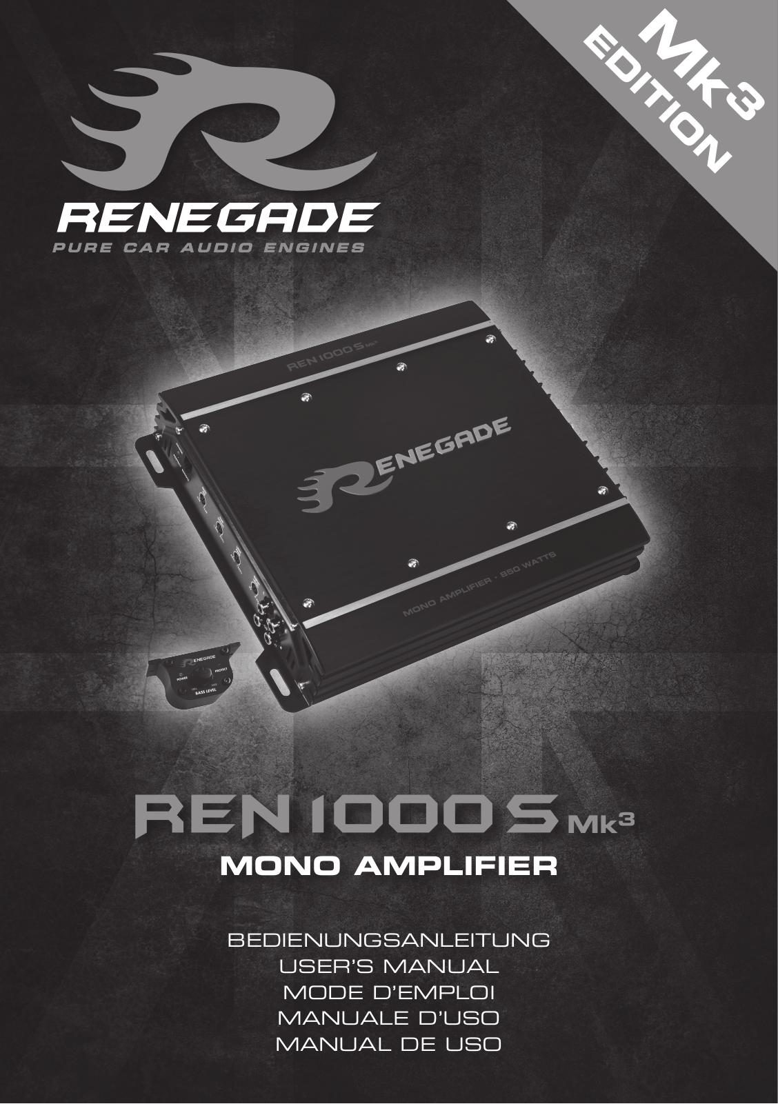 Renegade REN 1000 S Mk3 operation manual