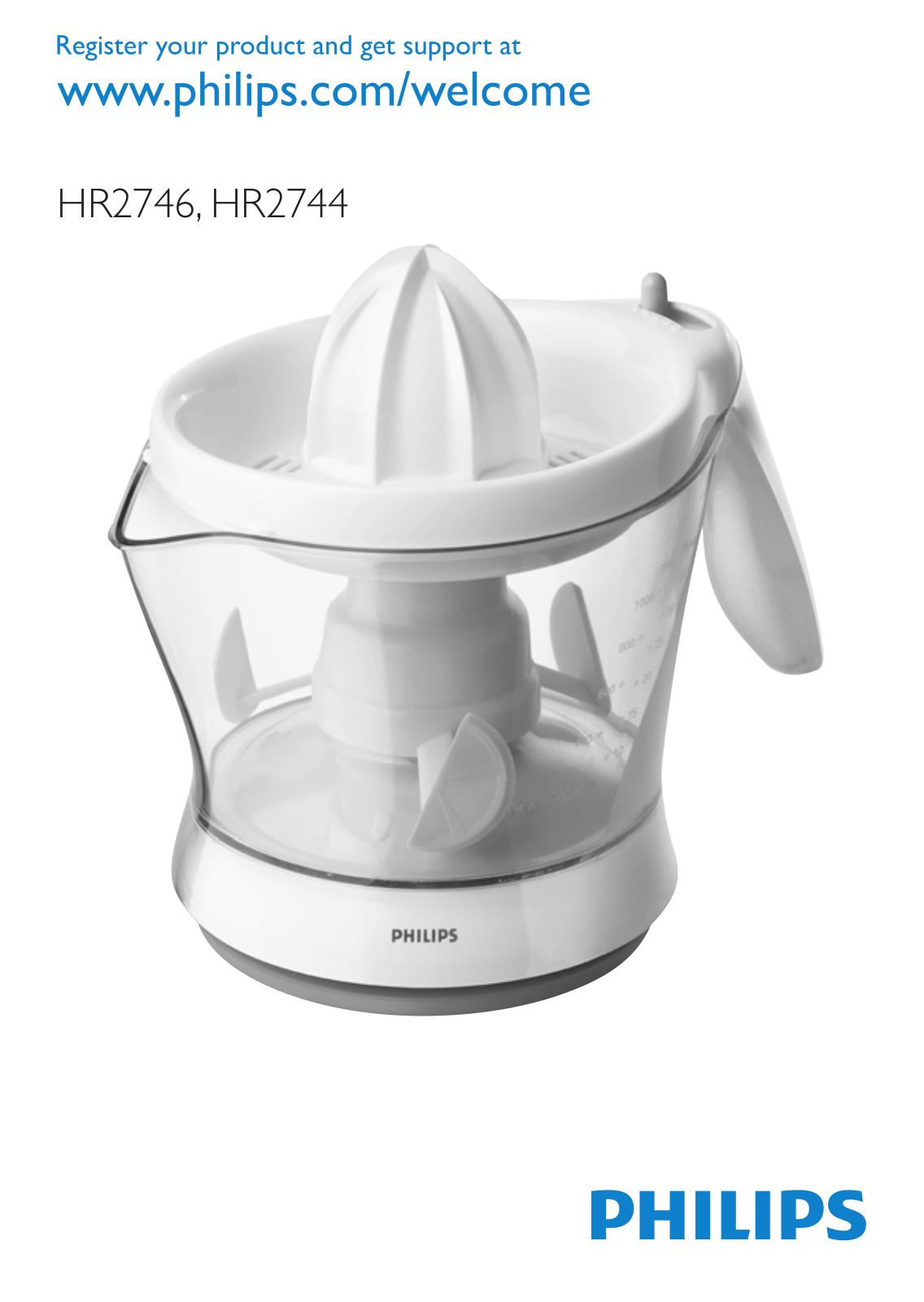 Philips HR2746/80, HR2746/60, HR2746/17, HR2746/16, HR2746/10 User Manual