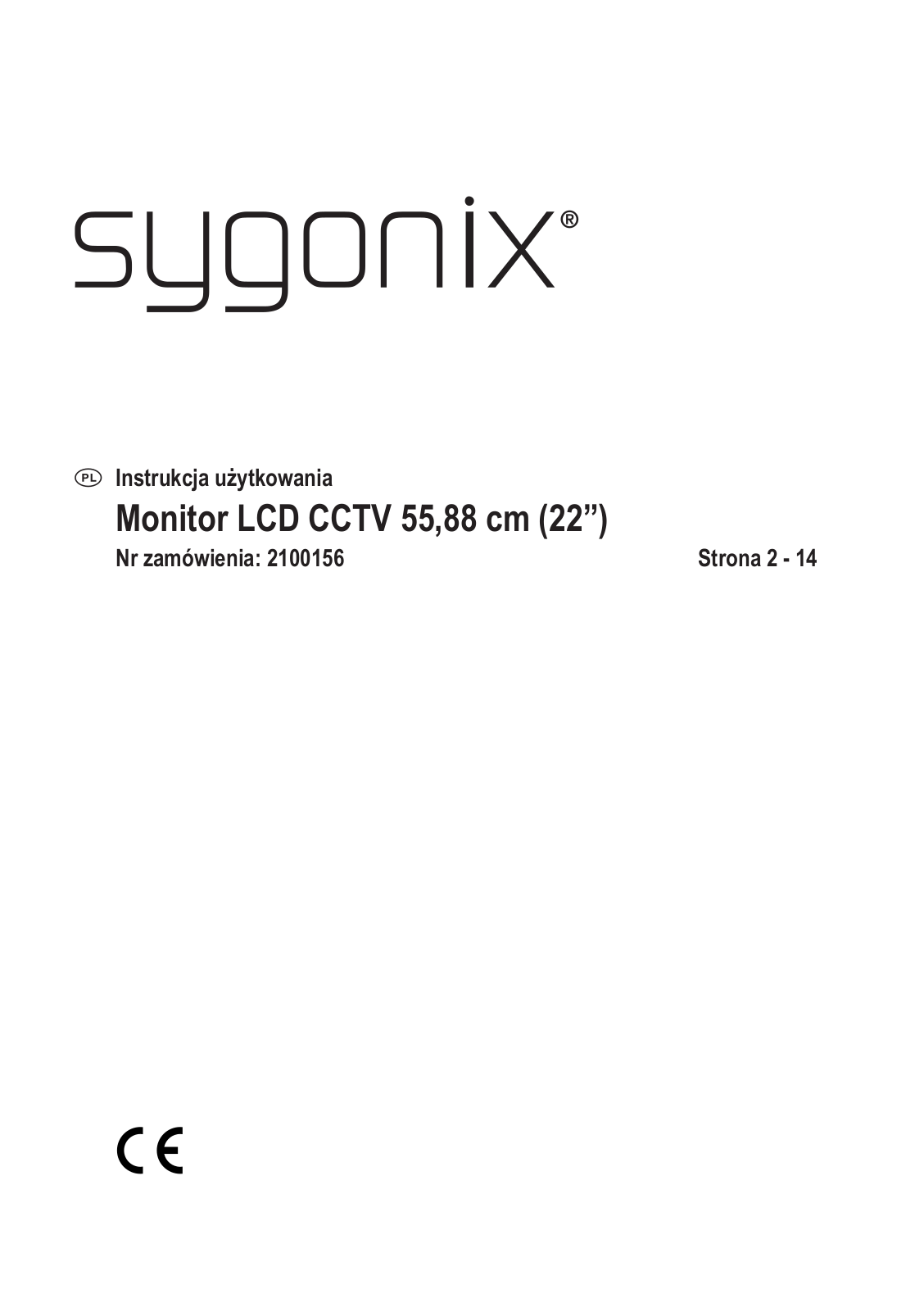 Sygonix 2100156 Operating instructions