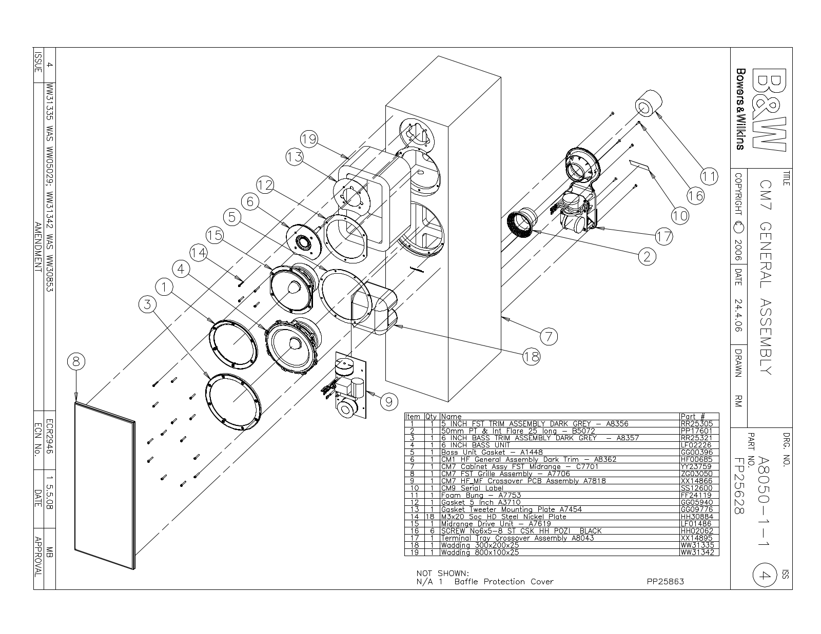 Bowers and Wilkins CM-7 Service manual