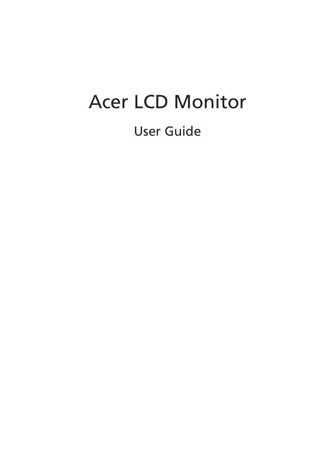 Acer XB241H User manual