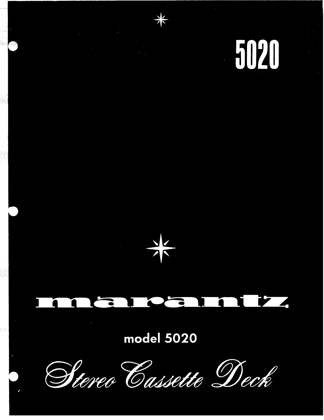 Marantz 5020 Service Manual