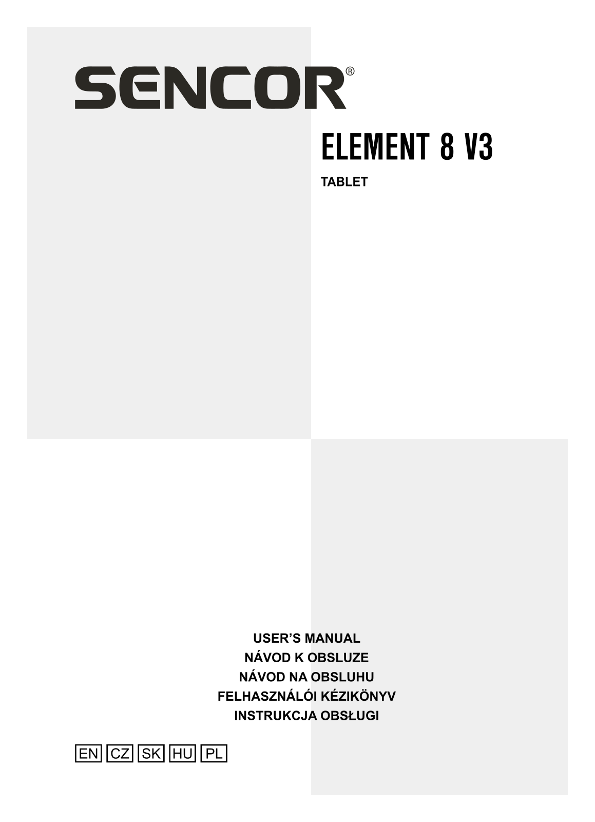 Sencor ELEMENT 8 V3 User Manual