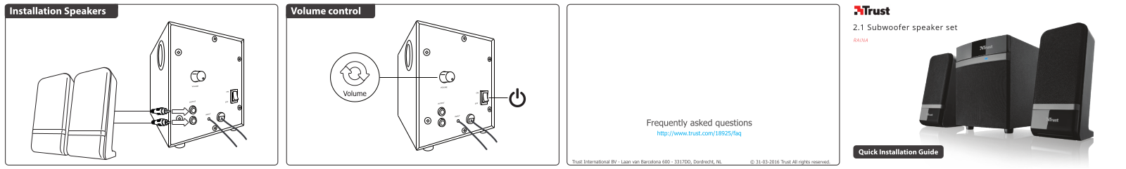 Trust Raina 2.1 User Manual