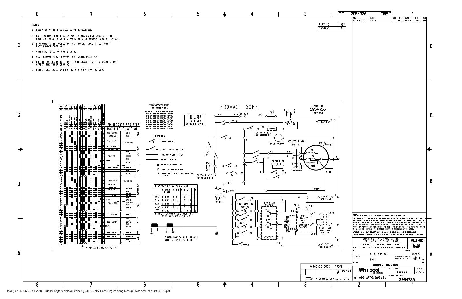 Whirlpool 3XGSC9455JQ6 Parts Diagram