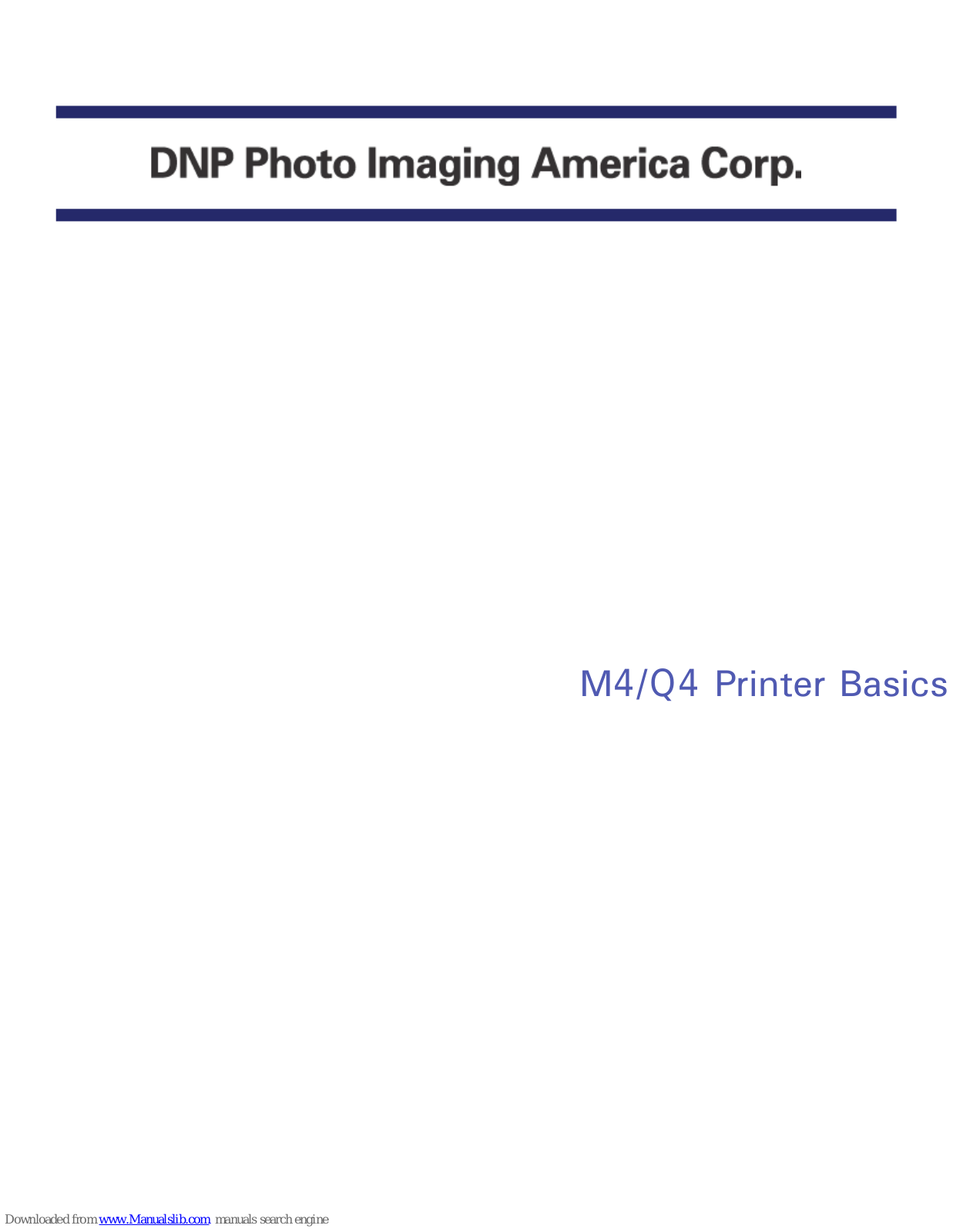 DNP M4, Q4 Basics Manual