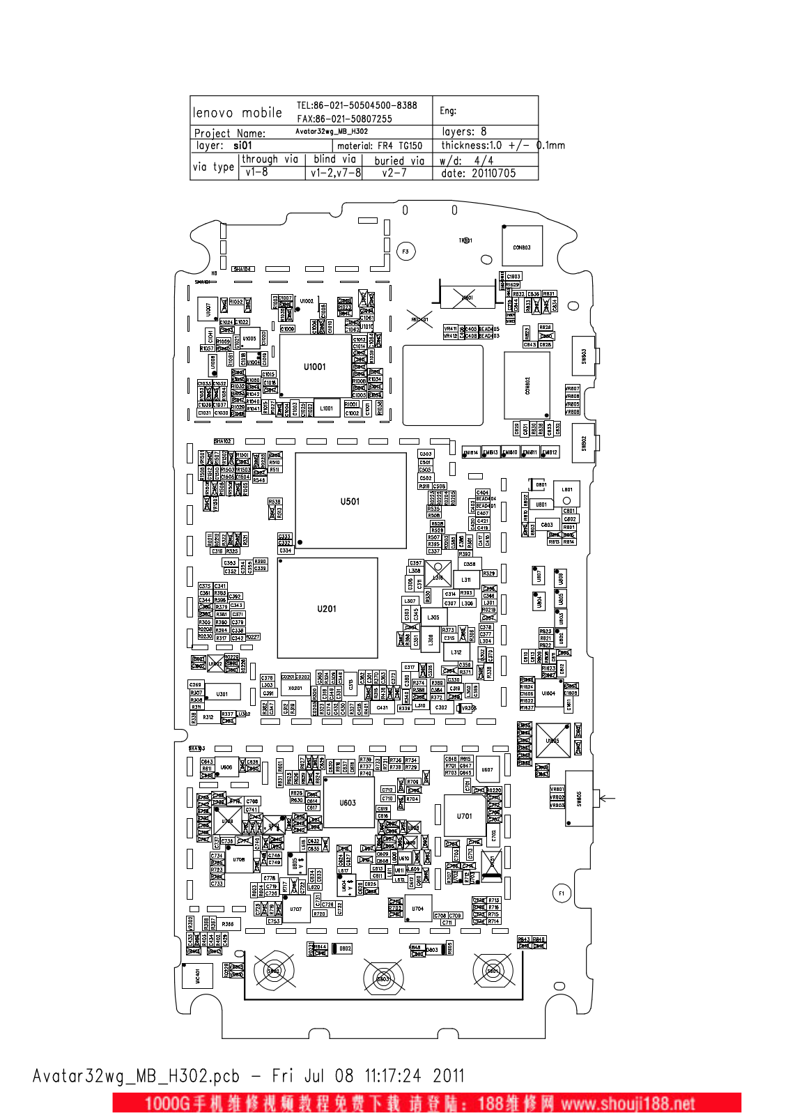 Lenovo A60 schematic diagram and service manual