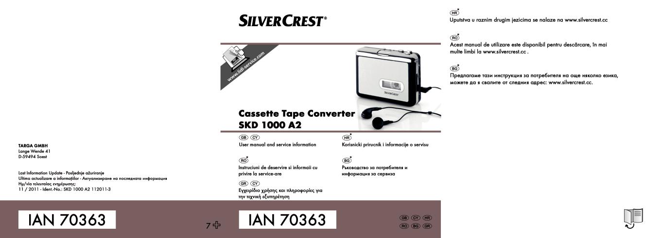 Silvercrest SKD 1000 A2 User Manual