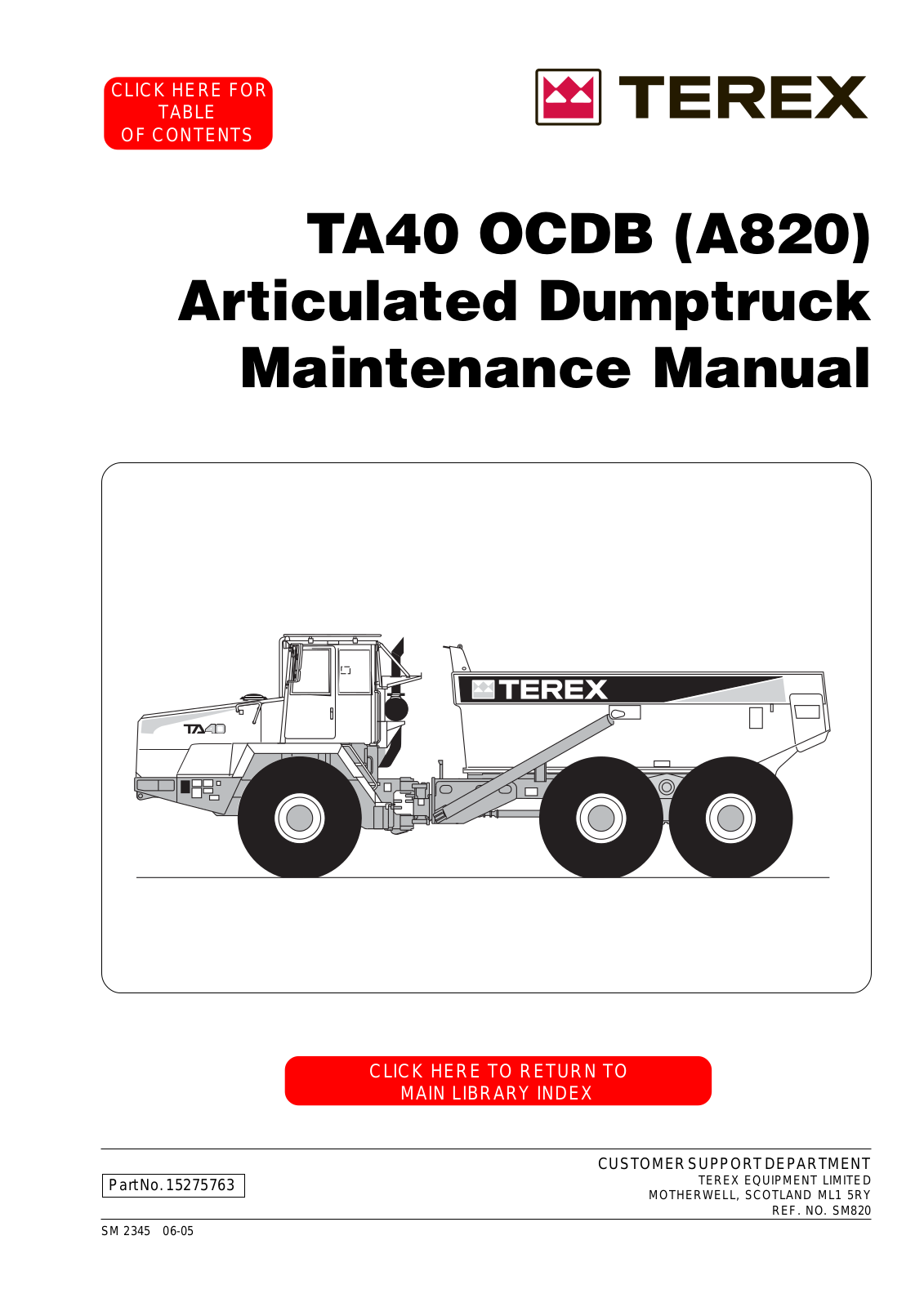 Terex TA40 User Manual