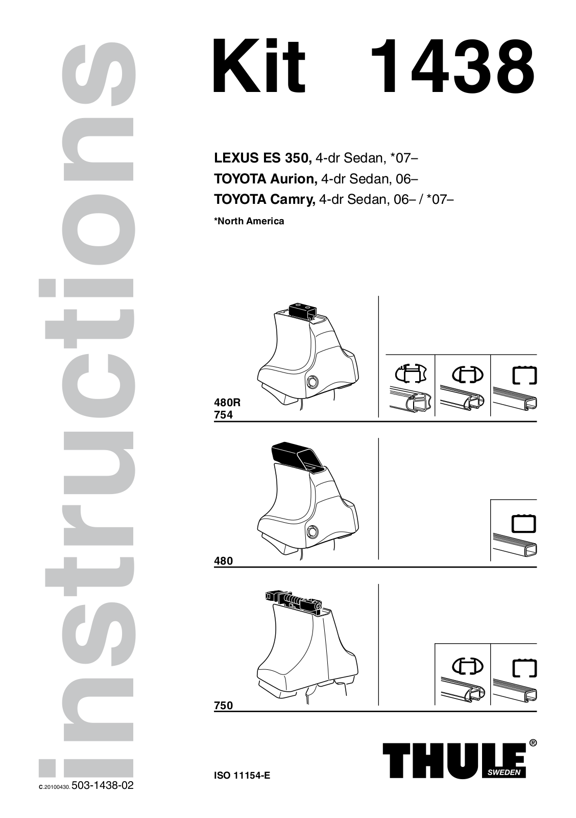 THULE 1438 User manual - ManualMachine.com