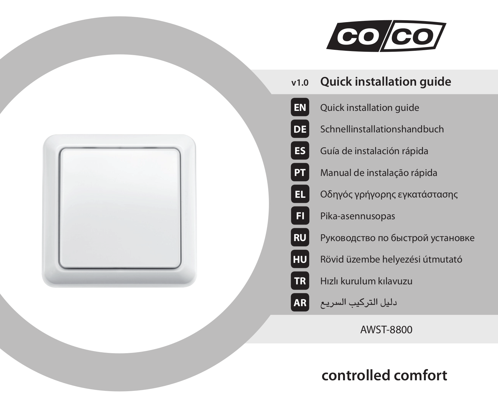 Coco AWST-8800 User Manual