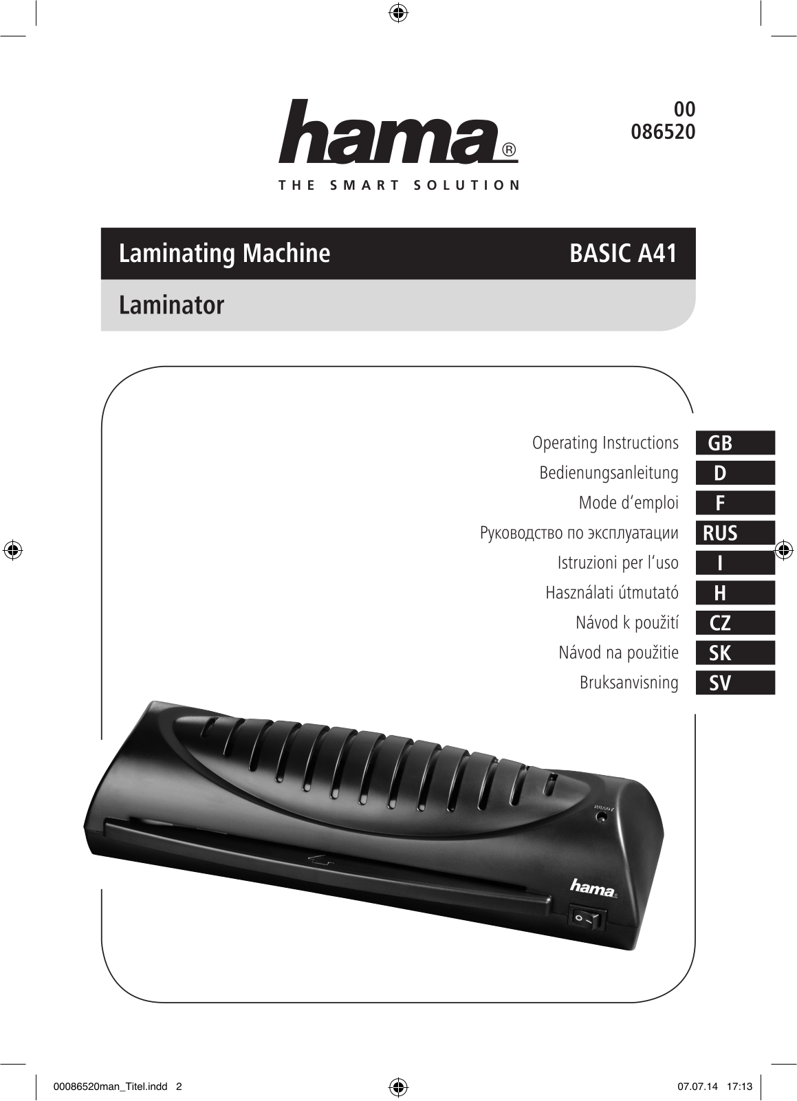 HAMA A41 User Manual