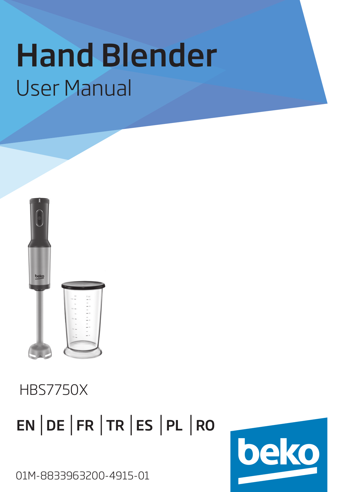 Beko HBS7750X User manual