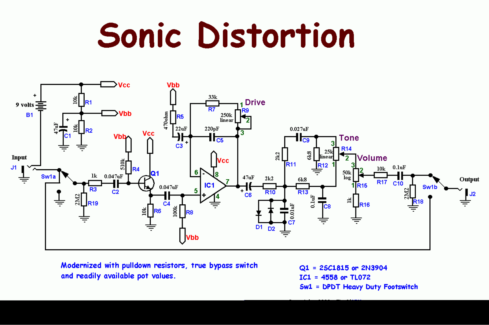 Ibanez sd9 schematic