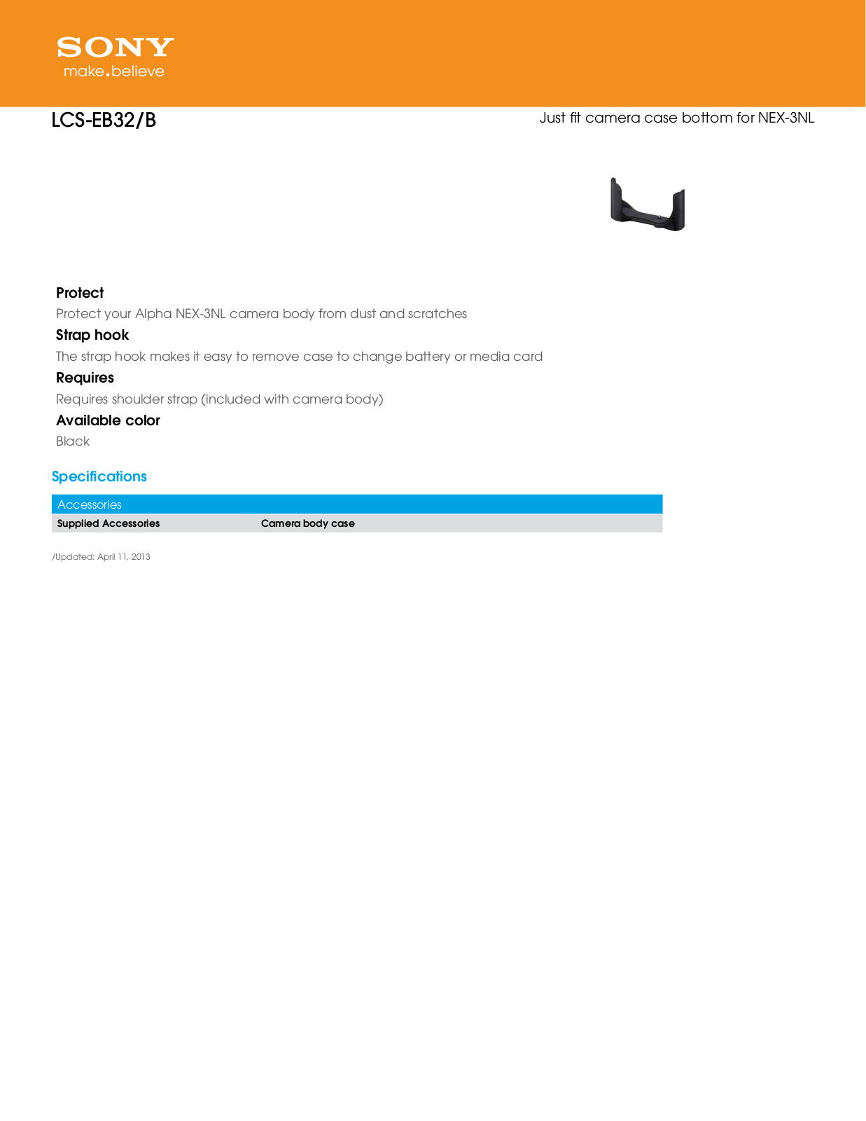 Sony LCS-EB32 User Manual