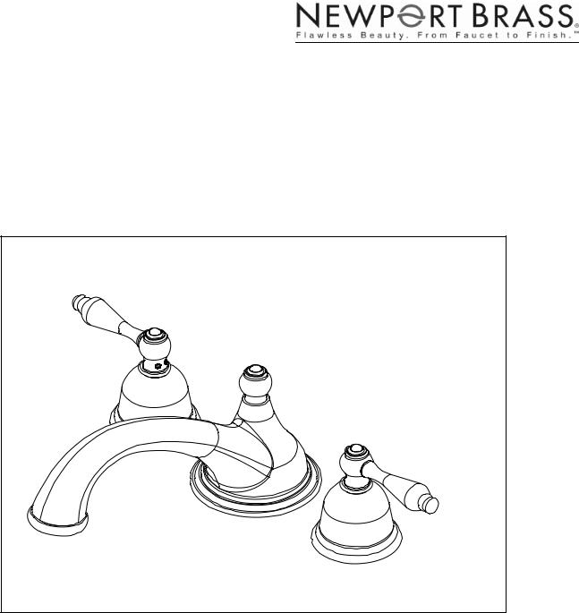 Newport Brass 1-502, 3-806, 3-816, 3-826, 3-836 Installation Manual
