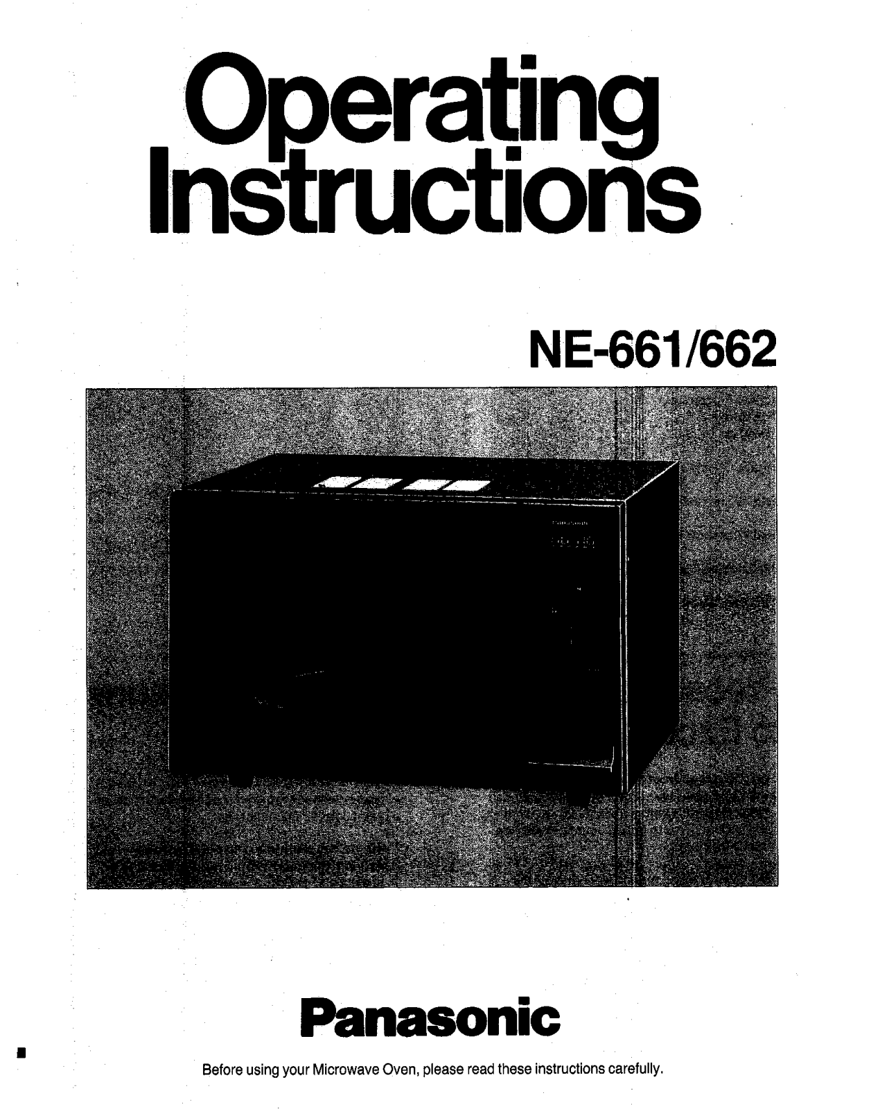 Panasonic NE-662, NE-661 User Manual