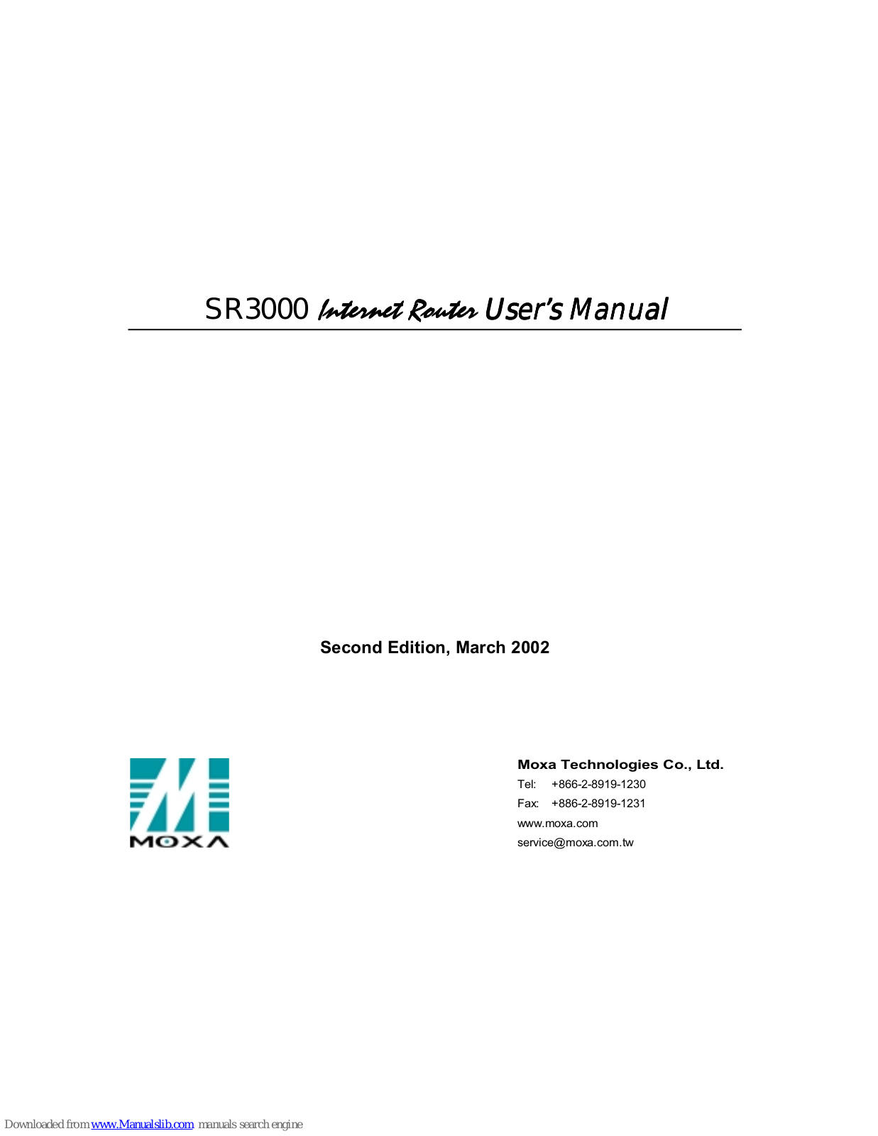 Moxa Technologies SR3000 User Manual