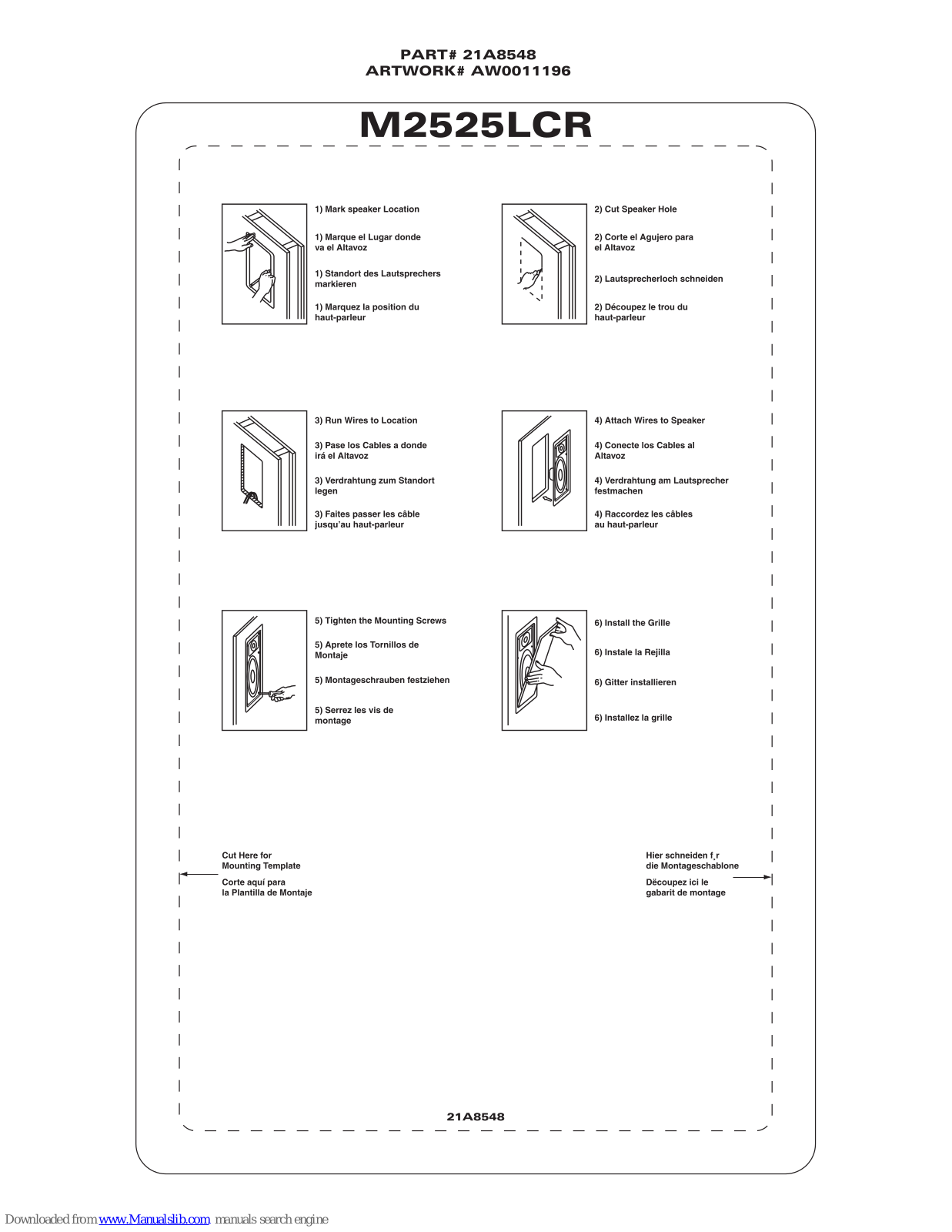 Musica M2525LCR Install Manual