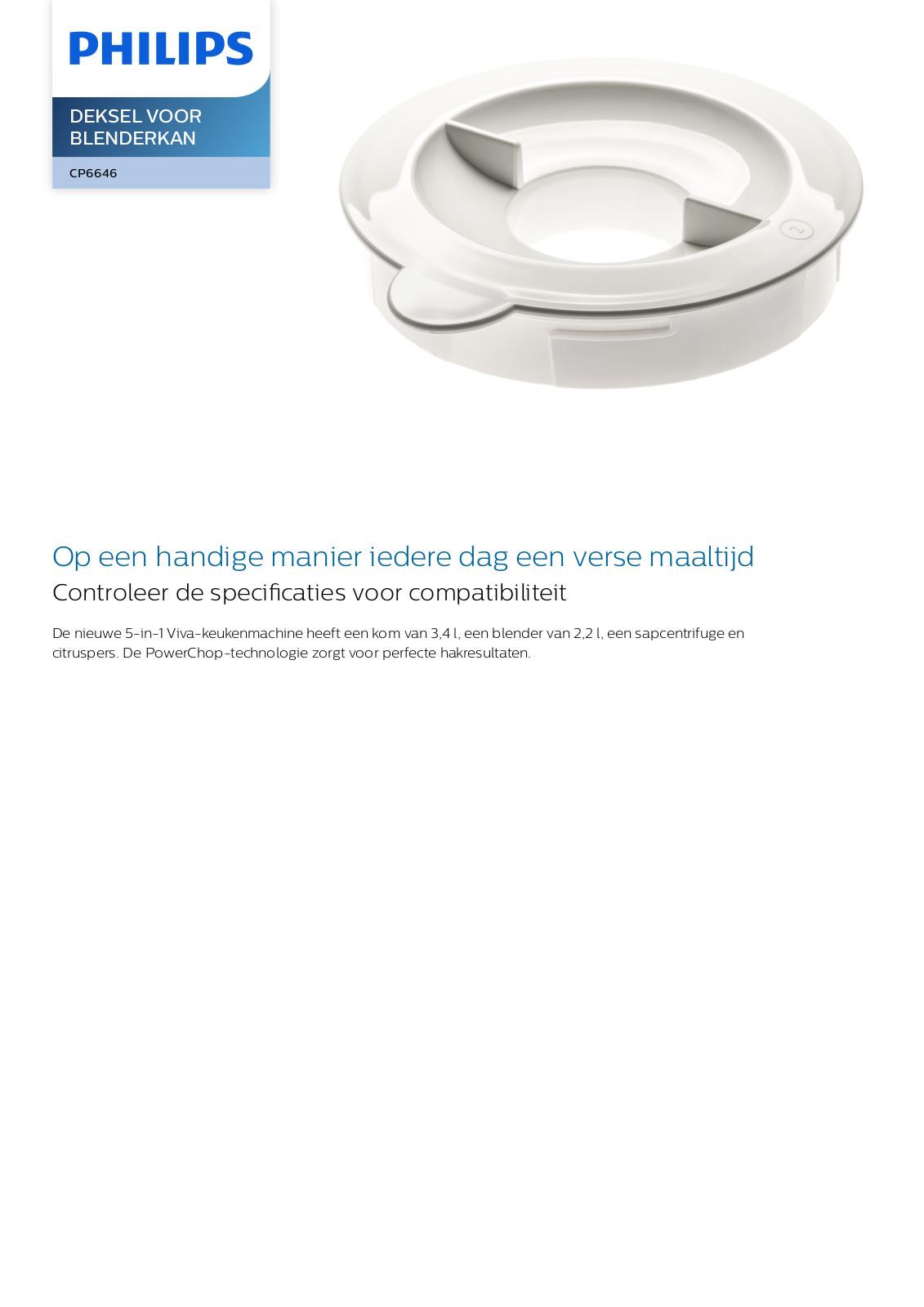 Philips CP6646/01 Leaflet - ManualMachine.com