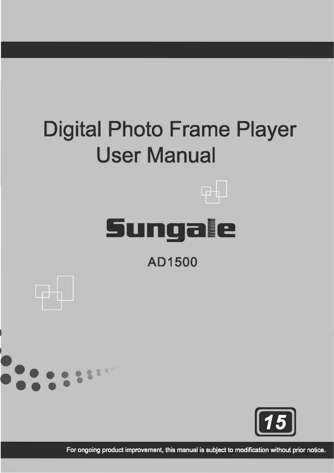 Sungale AD1500 User Manual