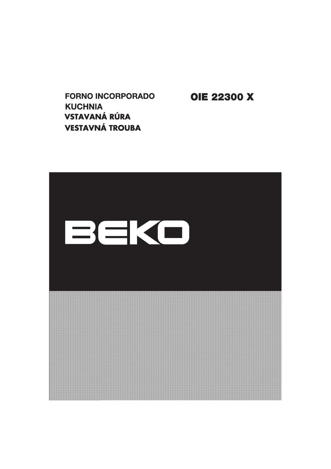 Beko OIE 22300 X User Manual