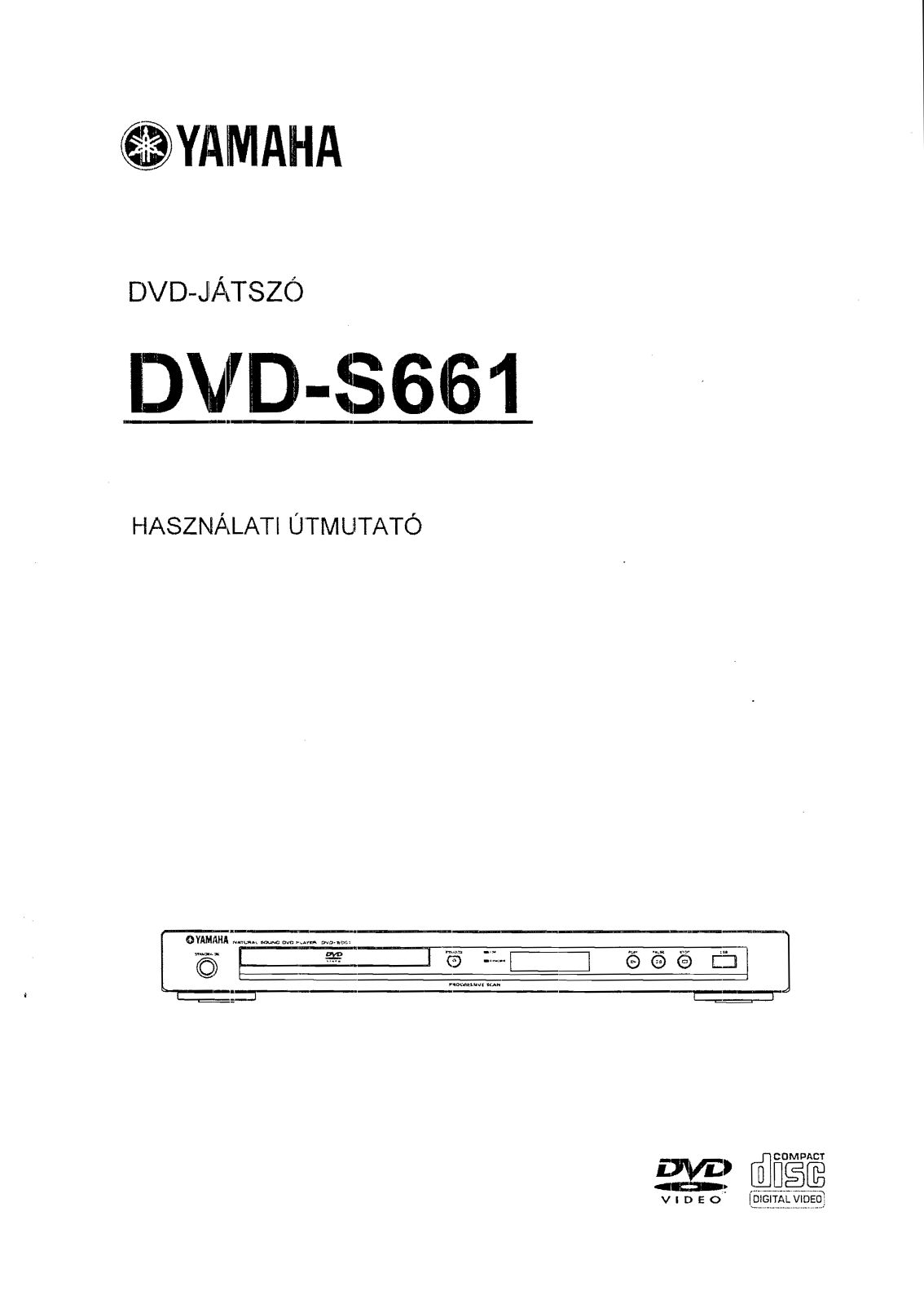 Yamaha DVD-S661 User Manual