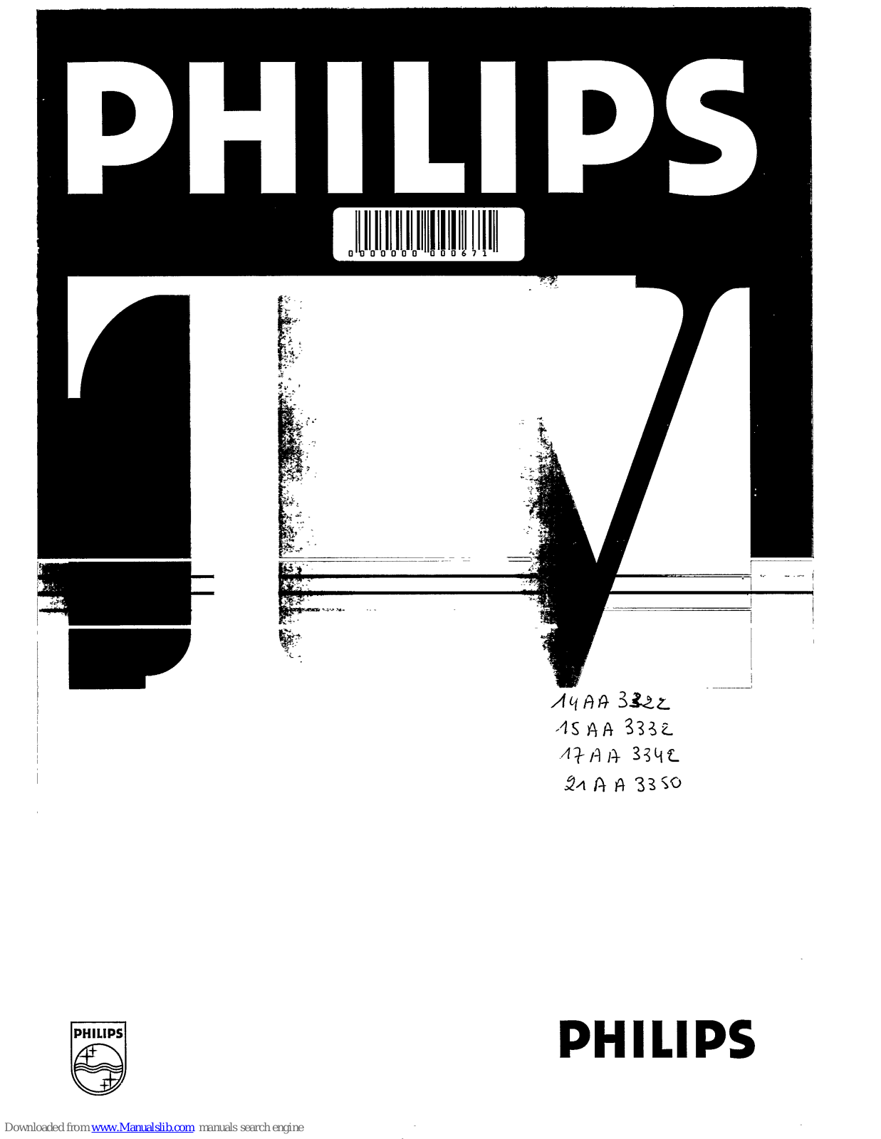 Philips 15AA3332, 21AA3350, 17AA3332, 17AA3342 User Manual