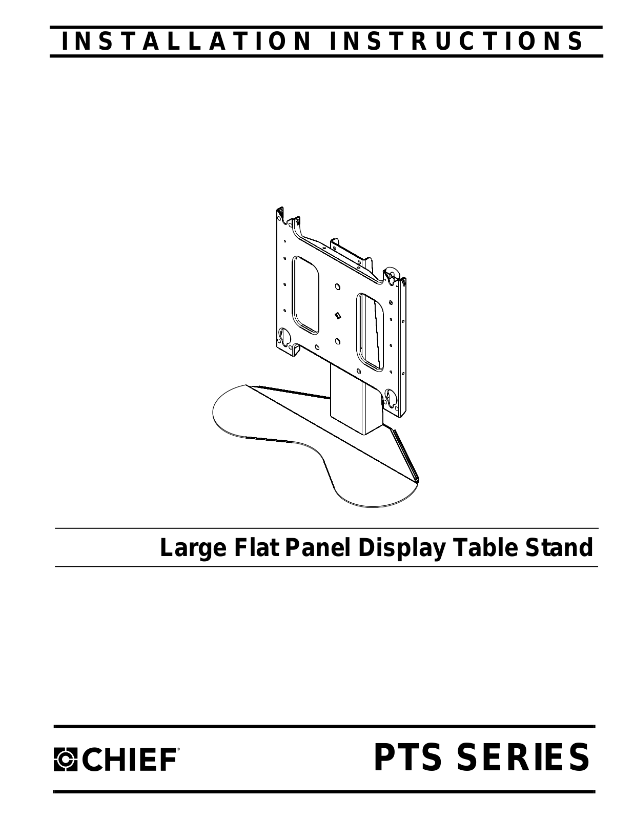 Chief Manufacturing PTS User Manual