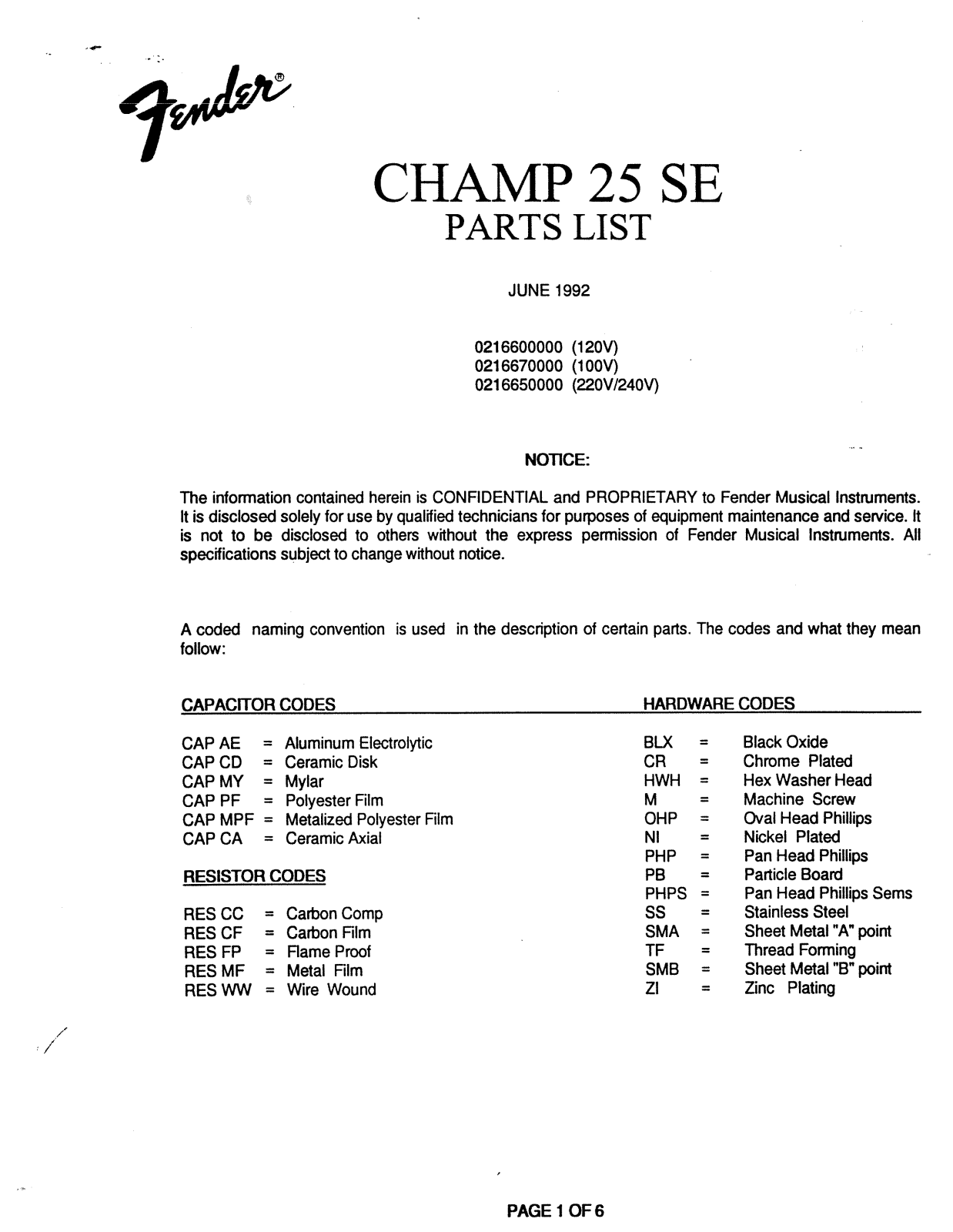 Fender Champ-25-SE-SM Service Manual