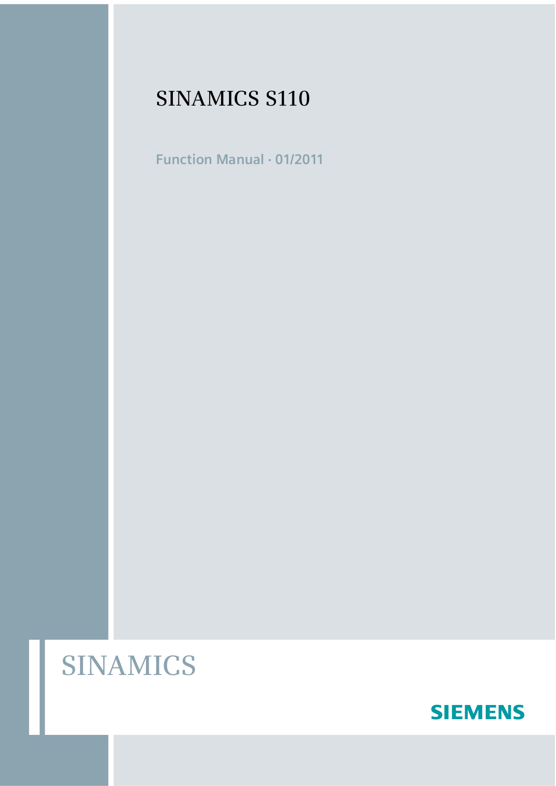 Siemens Sinamics S110 Function Manual