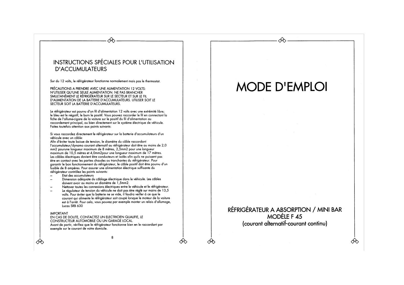 Curtiss F45 User Manual