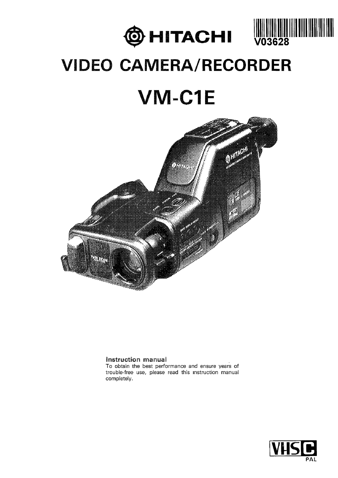 Hitachi VMC1E User Manual