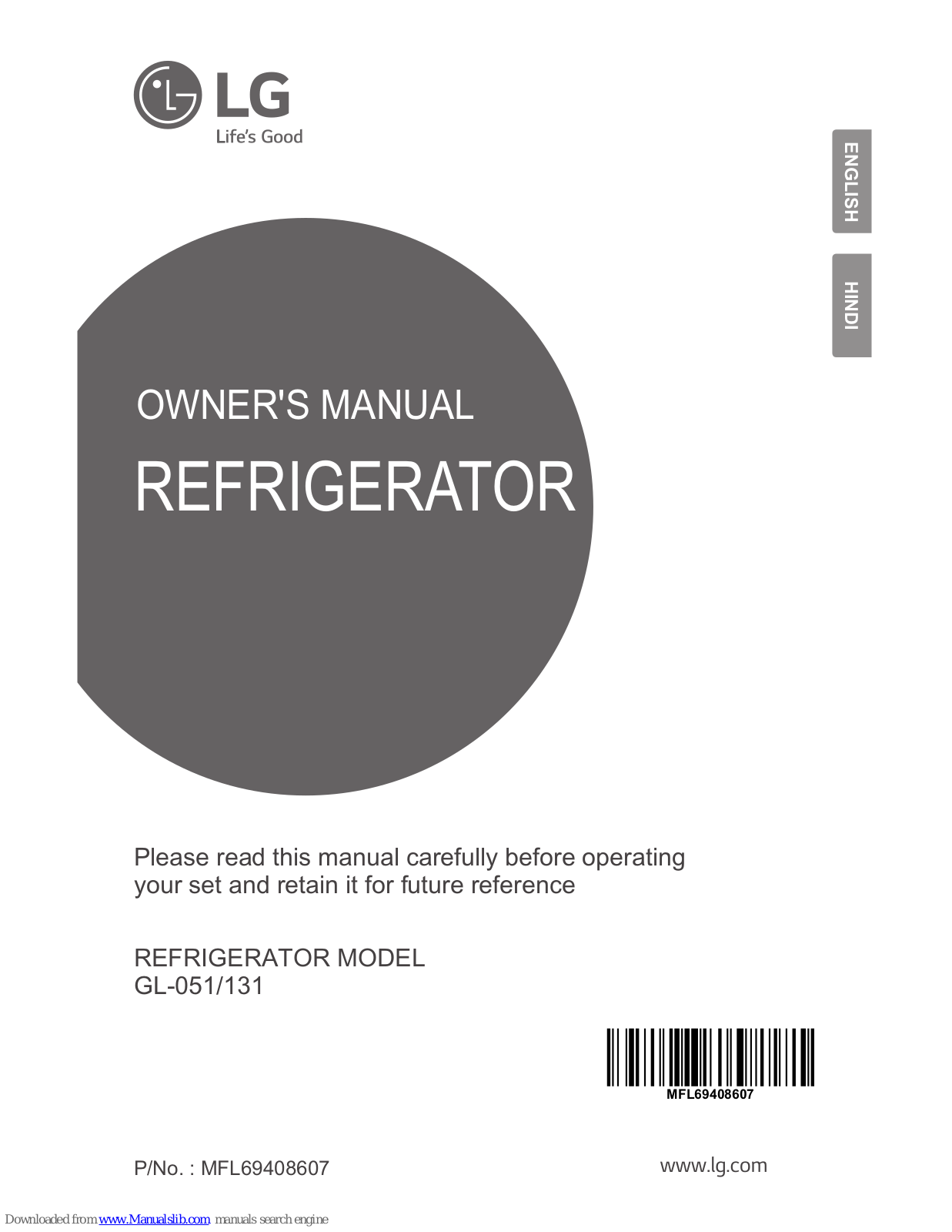 LG GL-051, GL-131 Owner's Manual