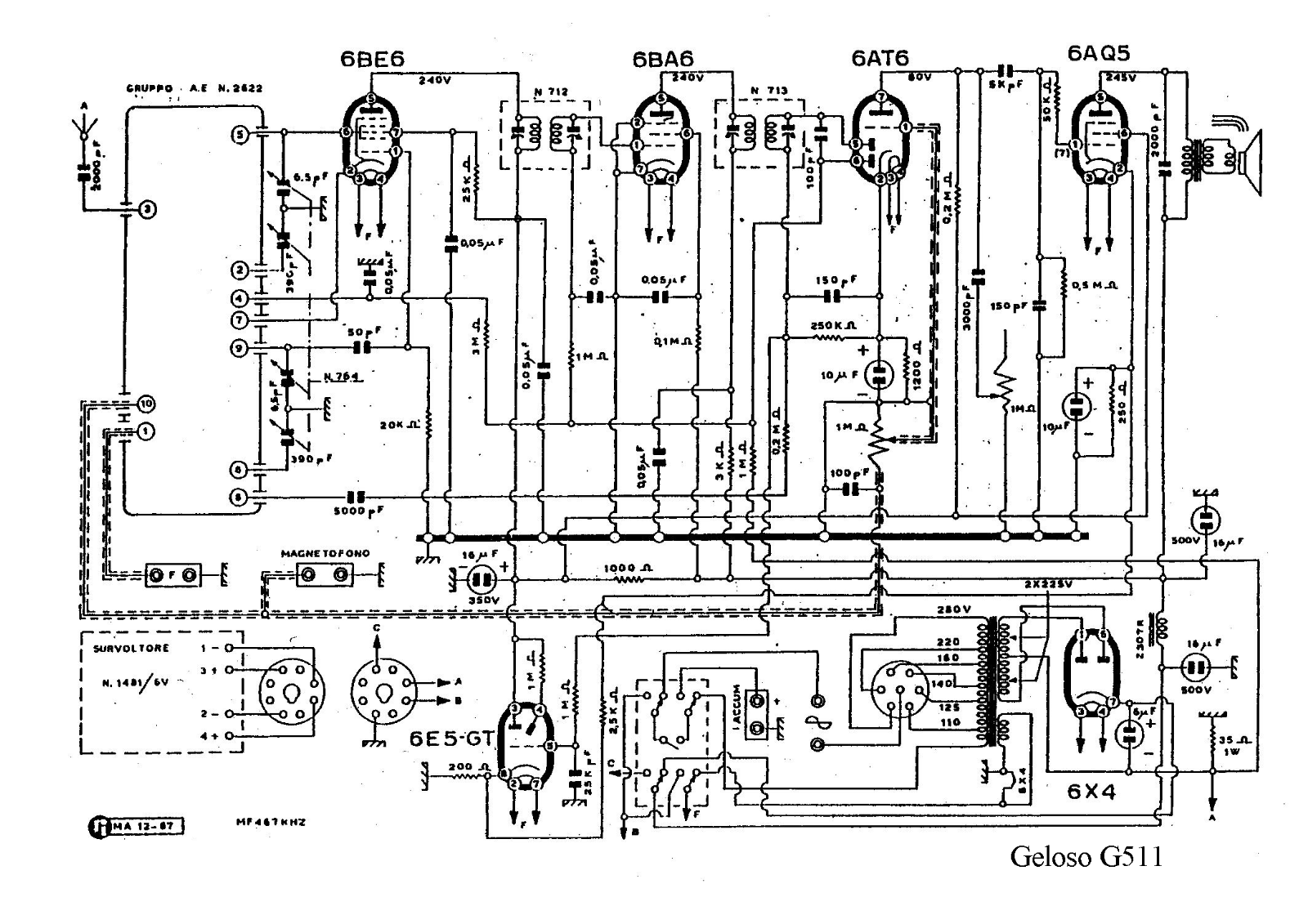 Geloso g511 schematic