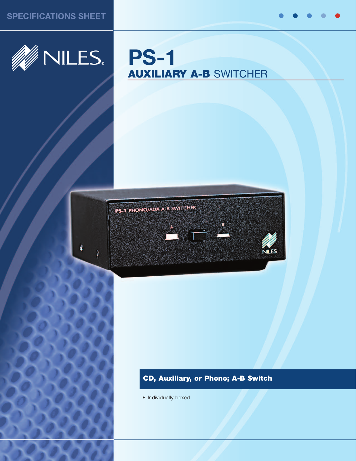 Niles Audio PS-1 User Manual