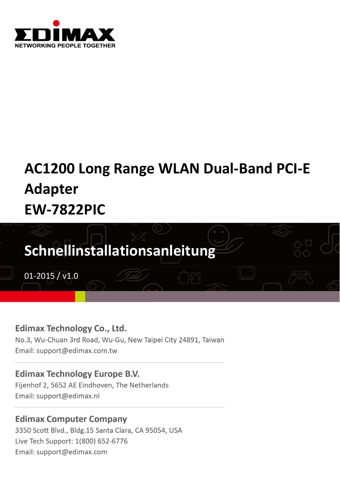 EDIMAX EW-7822PIC Quick Installation Guide