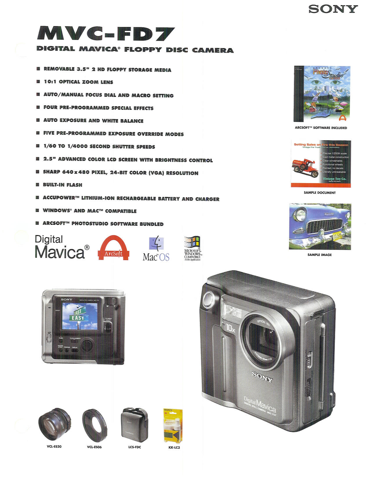 Sony MVC-FD7 BROCHURE