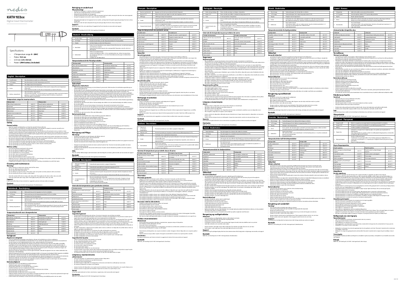 Nedis KATH103SS User guide - ManualMachine.com