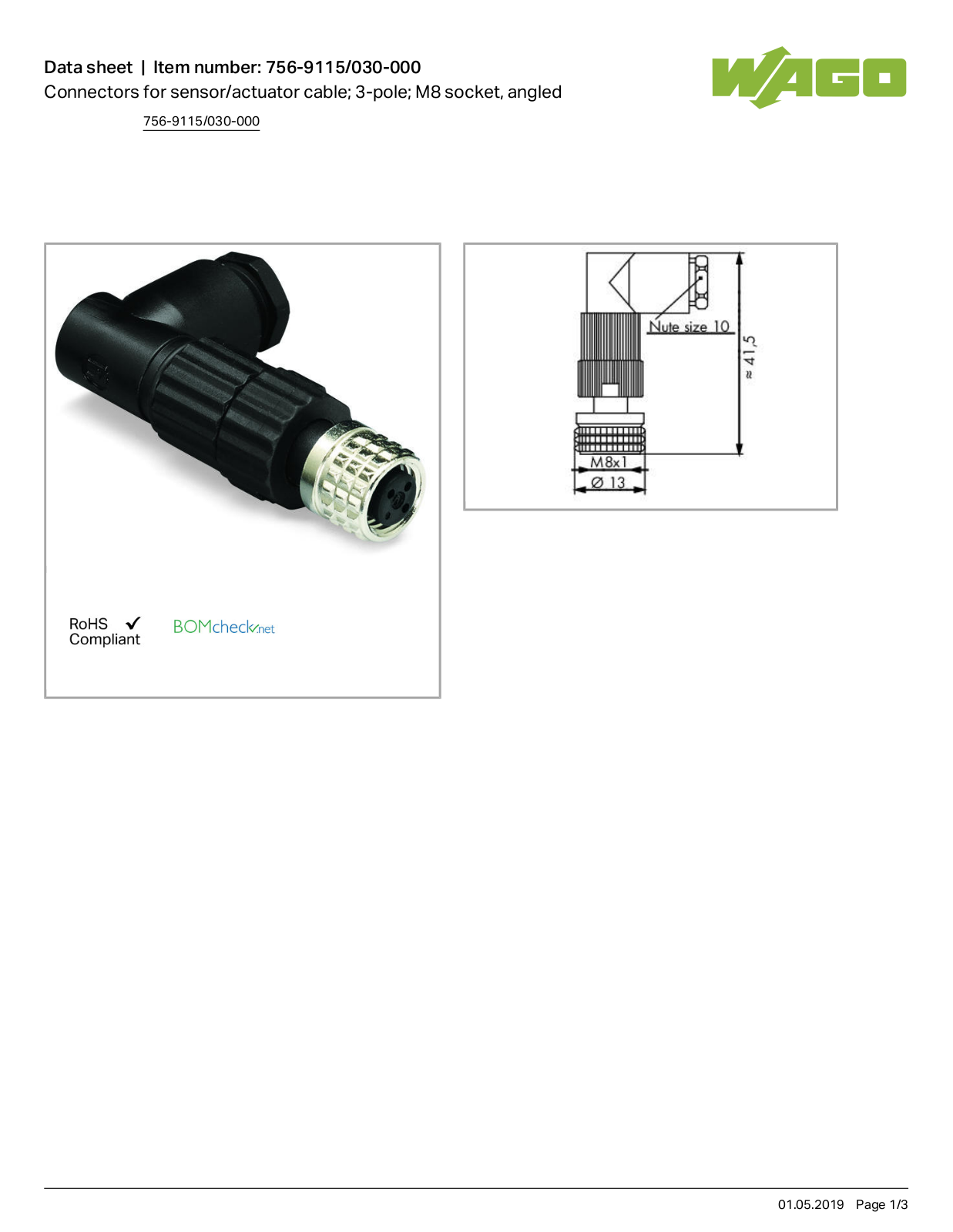 Wago 756-9115/030-000 Data Sheet