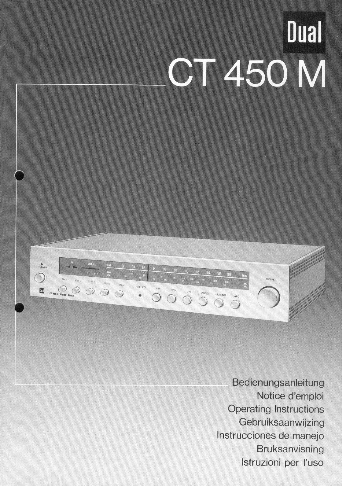 Dual CT-450-M Owners Manual