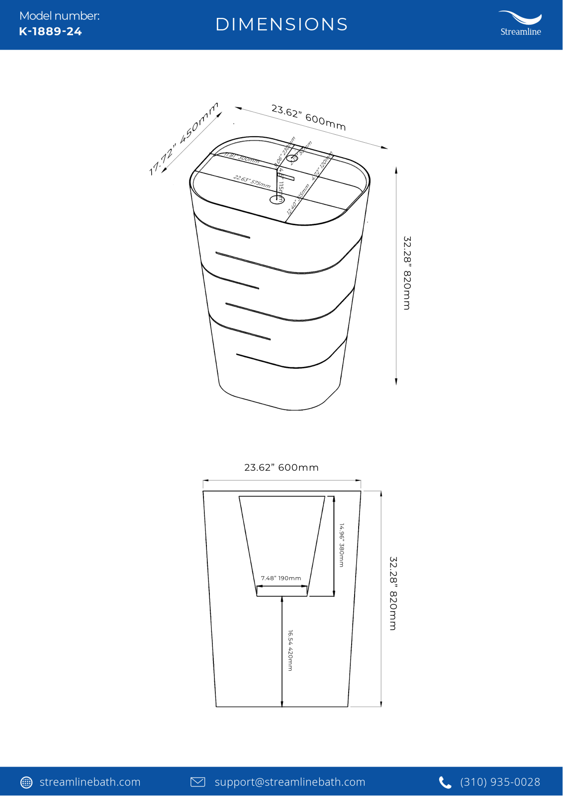 Streamline Bath SLBH7740 Specifications - ManualMachine.com
