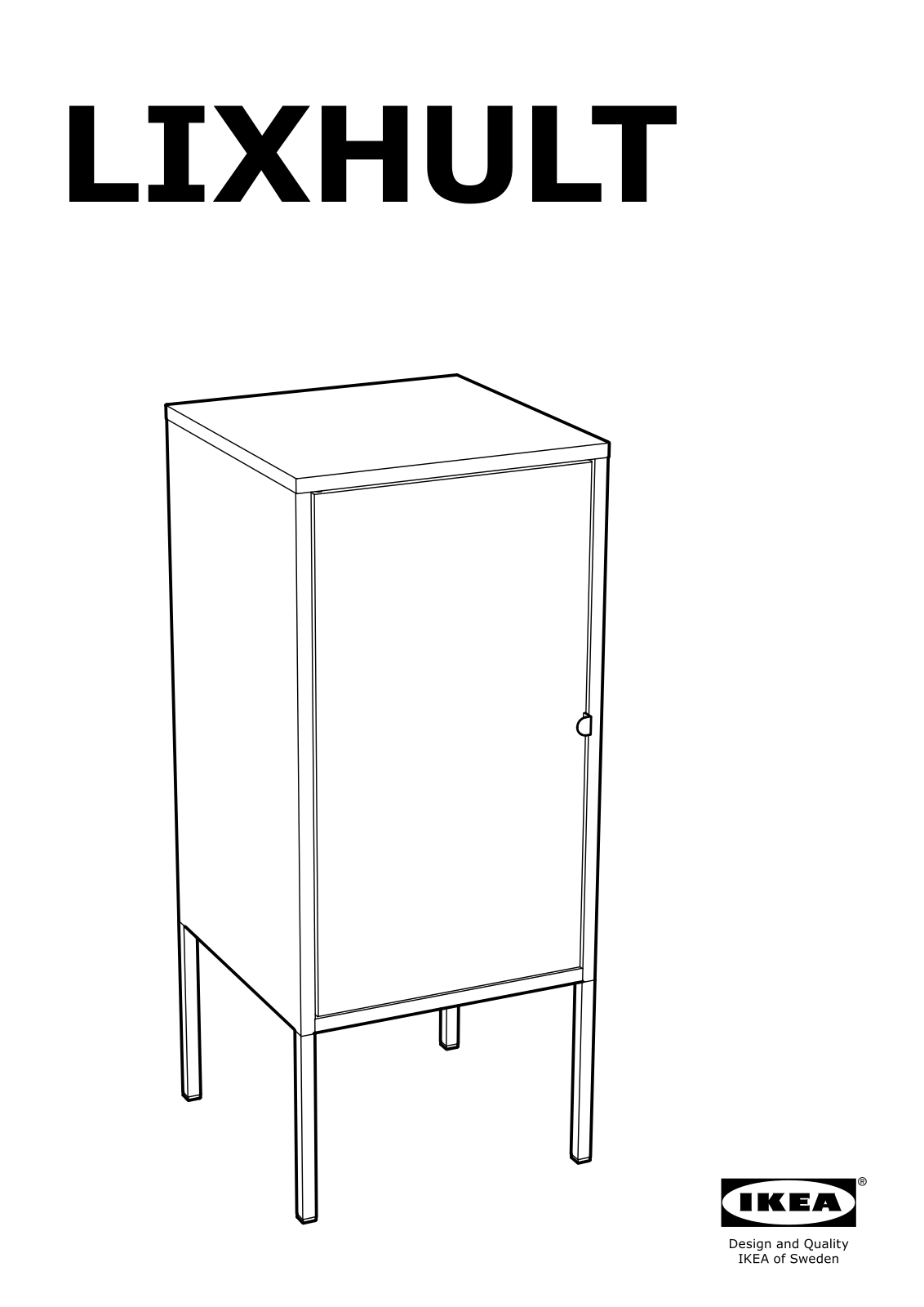 Ikea S49161609, S59161637, S29161634, S19161615, 50328670 Assembly instructions